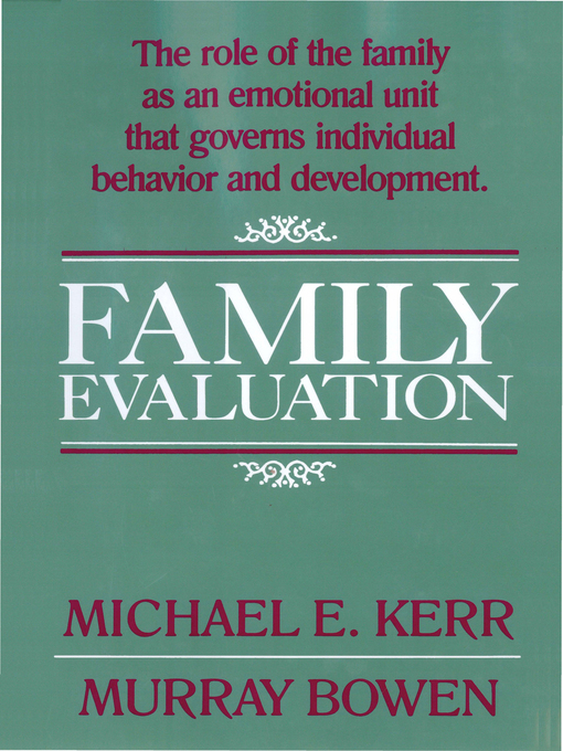 Title details for Family Evaluation by Murray Bowen - Available